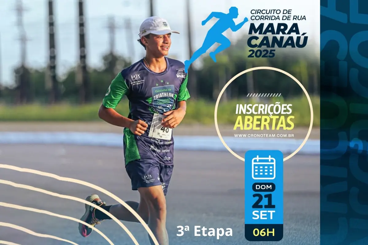 Começam as inscrições para a 3ª etapa do Circuito de Corrida de Rua de Maracanaú – 2025