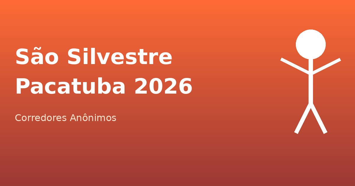 Corredores anônimos agitam a São Silvestre de Pacatuba em 2026